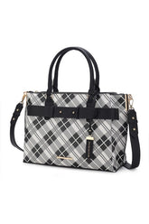 Womens MKF Collection Vivian Plaid Satchel Bag by Mia K | Zarnesh